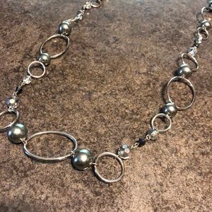 Lia Sophia blue and silver necklace